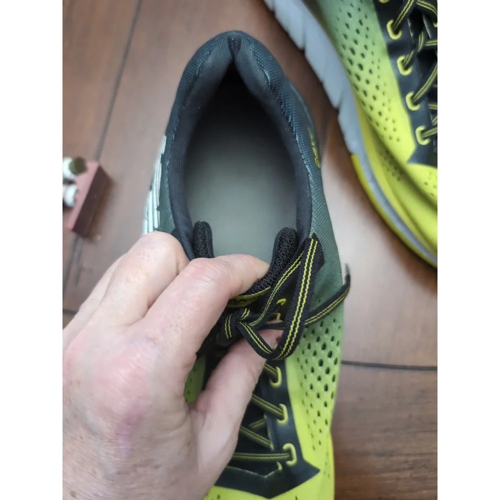 Hoka One One Cavu Mens‎ Sneakers Yellow Size 11 Navy Running Athletic
